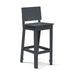 Dark gray bar stool on a white background