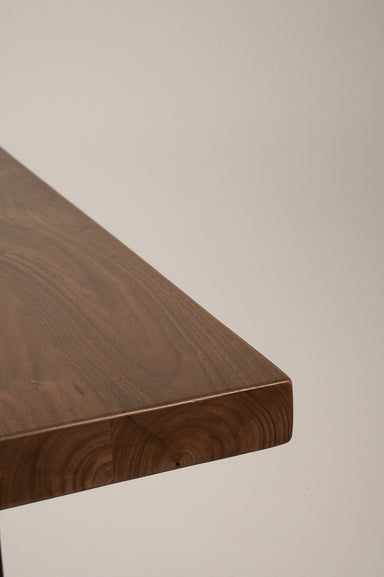 Wooden surface with a smooth finish on a plain background